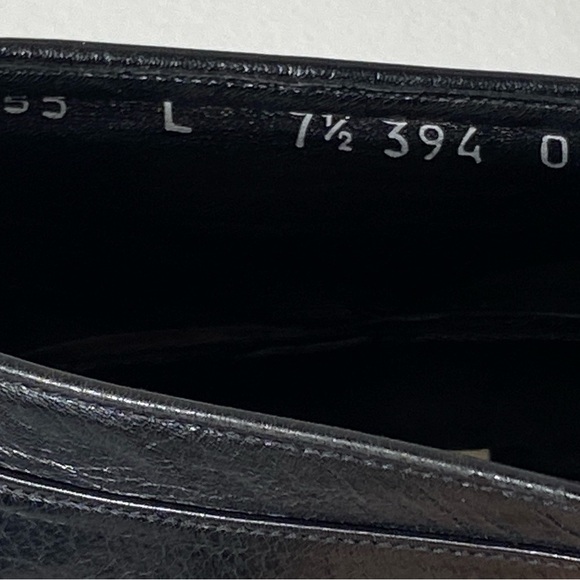 Moreschi Made in Italy Black Leather Loafer Mens Dress Shoes Size 7.5 - Picture 9 of 10